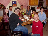 041223_0014_A1 Mike, Steve, Linda and Thomas Gather with Us Around the Kitchen Table
