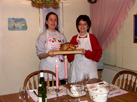 031225_0016_A1 Kym and Kathy Prepare Dinner for Christmas 2003