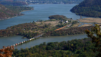 191010_00195_A7RIV The 2 PM Freight Train Crosses Iona Island on the Hudson River