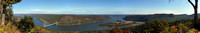 191010_00207_08_09_10_11_12_13_A7RIV A 180 degree Panorama of the Lower Hudson Valley from Bear Mountain in Early Autumn