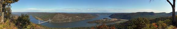 191010_00207_08_09_10_11_12_13_A7RIV A 180 degree Panorama of the Lower Hudson Valley from Bear Mountain in Early Autumn