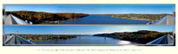 180° Panoramas of the Upper Valley and the Lower Valley with the Mid-Hudson Bridge from the Walkway Over the Hudson in Autumn 2015