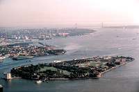 760817_0004_F1 Governer's Island and the Verrazano Bridge from the Top of the World Trade Center