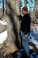 190216_4252_NX1 Westmoreland Sanctuary's Steve Ricker Instructs Participants in Tapping Their Adopted Maple Trees