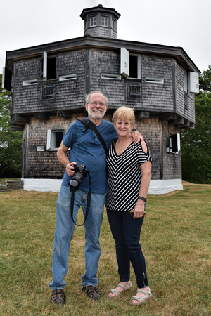 170804_DSC 2157_NIKON D3400 My Cousin Patty and I at Maine's Fort Edgecomb State Historic Site_photo coutesy of Patty's Husband Tim