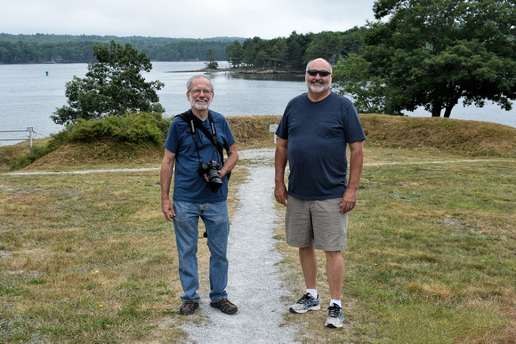170804_DSC 2159_NIKON D3400 Tim and and I at Maine's Fort Edgecomb State Historic Site_photo coutesy of my cousin Patty