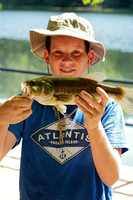 160827_2215_NX1 Young Teatown Member Owen Hooked a Large Mouth Bass on Vernay Lake